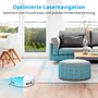 MEDION Aspirateur-Laveur Robot X10 SW MD11782 - Navigation Laser - 2700 Pa - 120 min autonomie - Réservoir 400 ml - Blanc