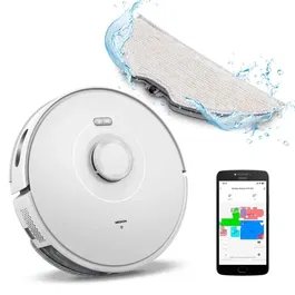 MEDION Aspirateur-Laveur Robot X10 SW MD11782 - Navigation Laser - 2700 Pa - 120 min autonomie - Réservoir 400 ml - Blanc