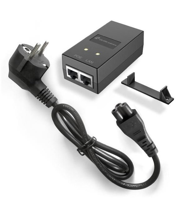 QuWireless GP241E - Alimentation Secteur PoE Passif Gigabit 24V 1A, pour montage mural, câble secteur EU QuWireless GP241E - Alimentation Secteur PoE Passif Gigabit 24V 1A, pour montage mural, câble secteur EU
