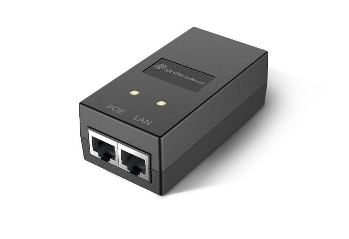 QuWireless GP241E - Alimentation Secteur PoE Passif Gigabit 24V 1A, pour montage mural, câble secteur EU QuWireless GP241E - Alimentation Secteur PoE Passif Gigabit 24V 1A, pour montage mural, câble secteur EU