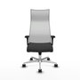 Piqueras y Crespo Chaise de Bureau Albacete Gris foncé et Blanc
