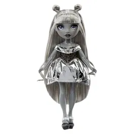 Rainbow High - Poupée mannequin Luna - Shadow High série - Cheveux gris - Ton monochrome - Tenue stylée - À partir de 4 ans