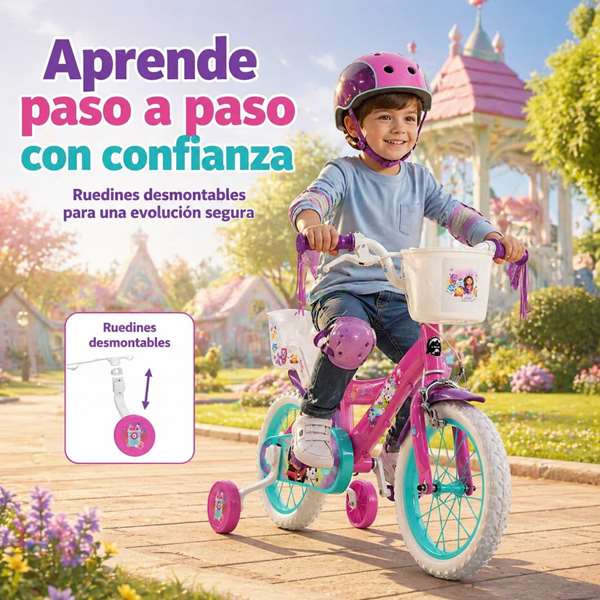 Gabby Dollhouse Bicicleta Vélo pour Enfants 14" (4 à 6 ans) - Rose