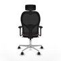 Piqueras y Crespo Chaise de Bureau avec Appui-tête Jorquera 3D086N2 Rose