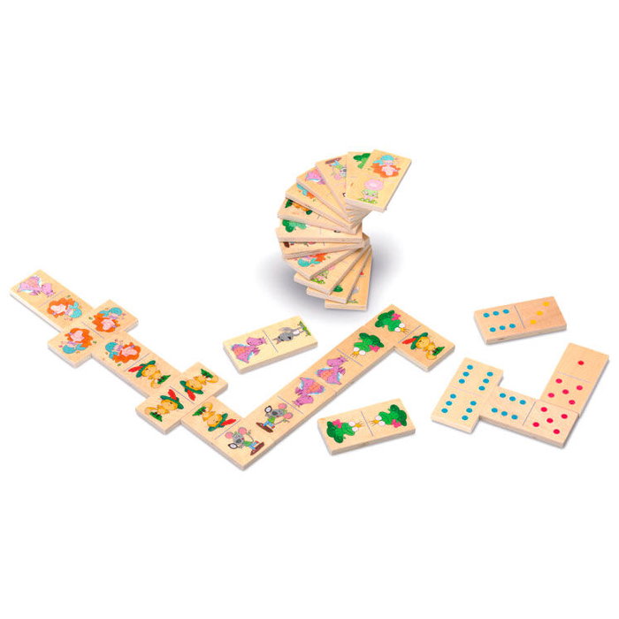 Cayro Domino Animales - Jeu de société en bois
