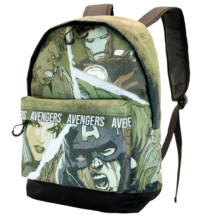 Karactermania Mochila Shout Avengers Marvel 41 cm - Sac à dos urbain léger, compartiment unique, bretelles réglables, poche avant Karactermania Mochila Shout Avengers Marvel 41 cm - Sac à dos urbain léger, compartiment unique, bretelles réglables, poche avant