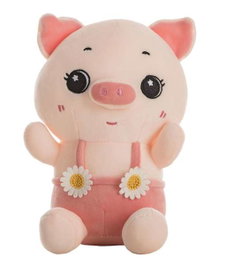 Creaciones Llopis Cerdito Beto Rose/Bleu 25 cm