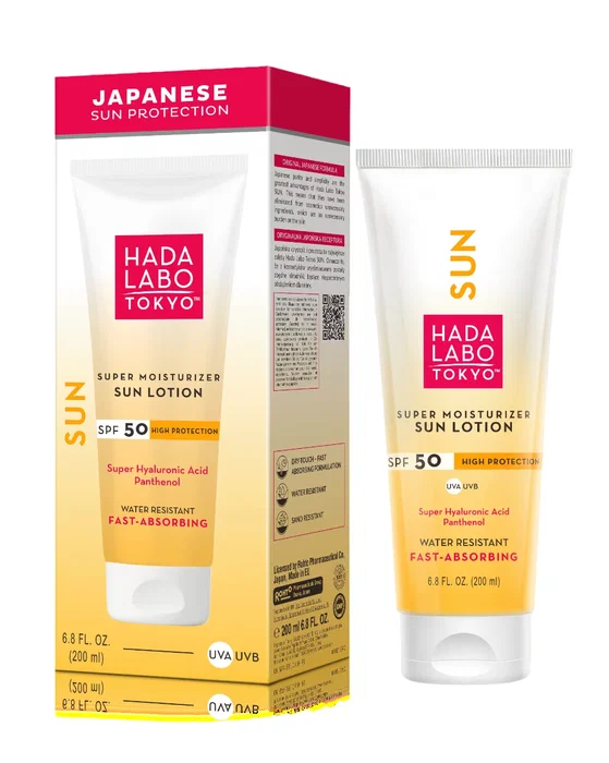 Hada Labo Tokyo Sun Lotion Solaire Hydratante à l'Acide Hyaluronique 200 ml