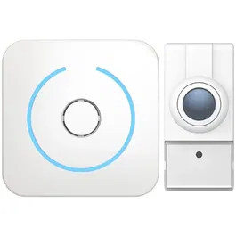 Kyf KYF Carillon de jardin avec portée 300 m, 60 mélodies, écran UHD, caméra rechargeable et panneau solaire