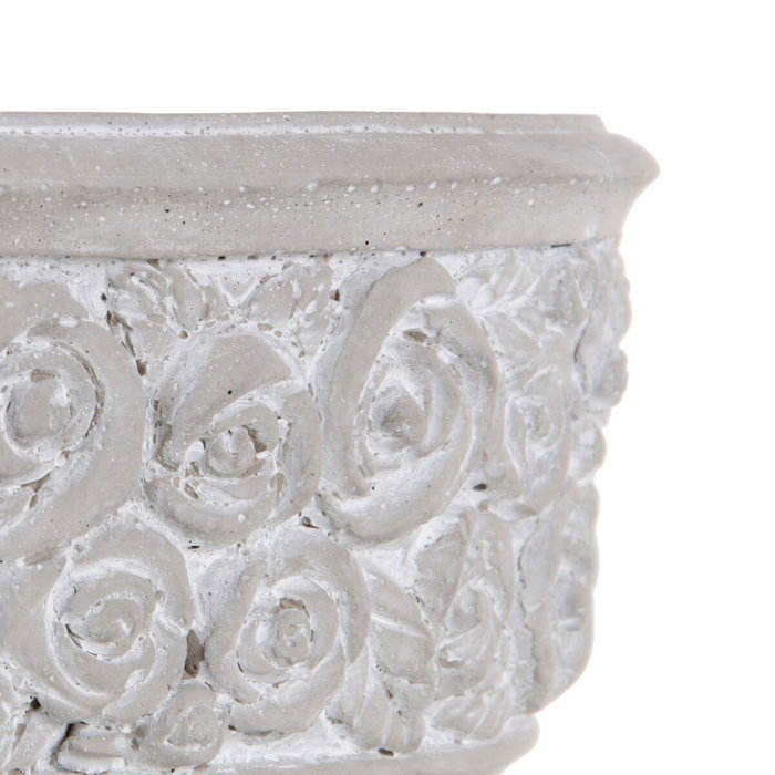BigBuy Garden Cache-pot Gris Ciment 26 x 26 x 11 cm