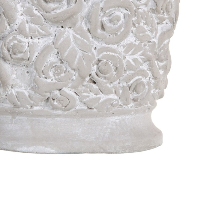 BigBuy Garden Cache-pot Gris Ciment 26 x 26 x 11 cm