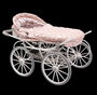 Muñecas Arias Coche Capota Fantasy avec sac 42x72x93 cm, Hauteur guidon 90 cm, Pour enfant dès 3 ans, Montage nécessaire