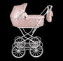 Muñecas Arias Coche Capota Fantasy avec sac 42x72x93 cm, Hauteur guidon 90 cm, Pour enfant dès 3 ans, Montage nécessaire