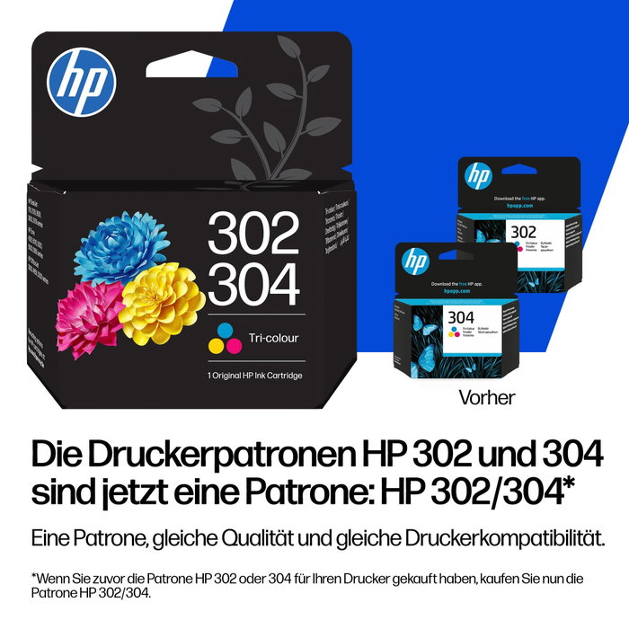 HP Pack de cartouches d'encre 302/304 Noir et Tricolore