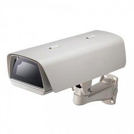 Hanwha Housing Fixe Intérieur IP66 pour Caméra, avec Démistificateur/Chauffage et Ventilateur Intégrés, Alimentation 24V AC, 3.5Kg, Ivoire