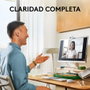Logitech Brio 100 Webcam 1080p Full HD avec micro, blanc - Caméra USB pour visioconférence