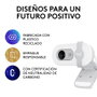 Logitech Brio 100 Webcam 1080p Full HD avec micro, blanc - Caméra USB pour visioconférence