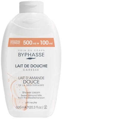 Byphasse CARESSE crème de douche au lait d'amande douce 600 ml