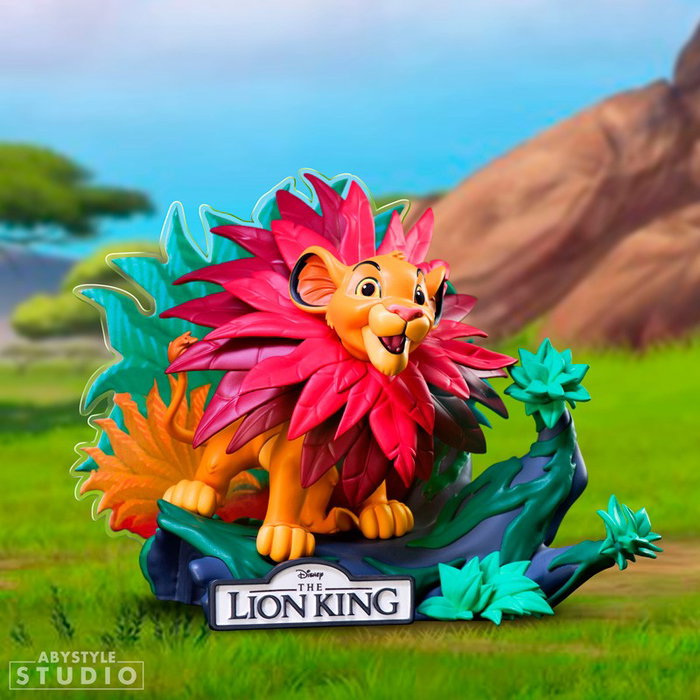 ABYstyle Figurine Disney Le Roi Lion Simba sur Tronc PVC 10 cm Collection Officielle