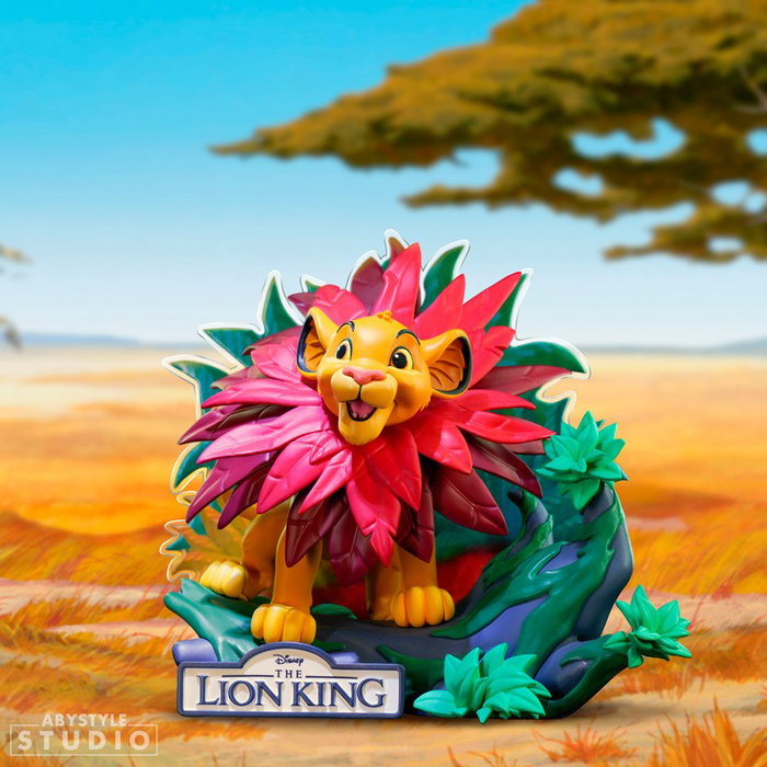 ABYstyle Figurine Disney Le Roi Lion Simba sur Tronc PVC 10 cm Collection Officielle