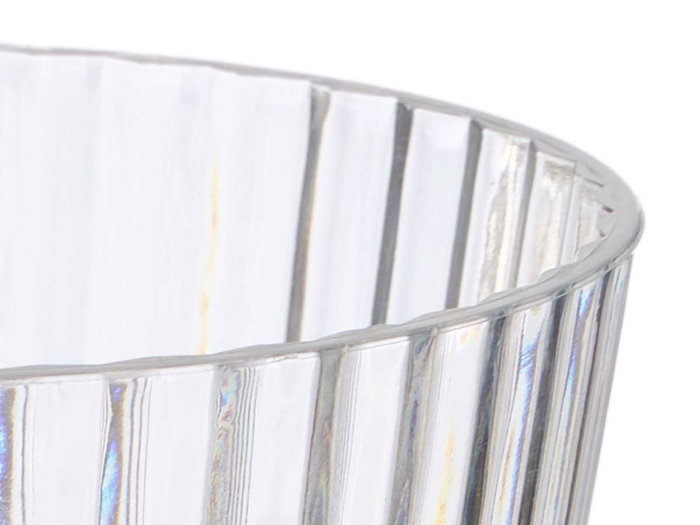 LEKNES Verre Rayé Transparent 300 ml 8,3x10x8,3 cm Plastique (Set de 24)