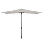 Marbueno 10494 Parapluie Acier 8 Baleines 200x300 cm Polyester Blanc Jardin Piscine Terrasse