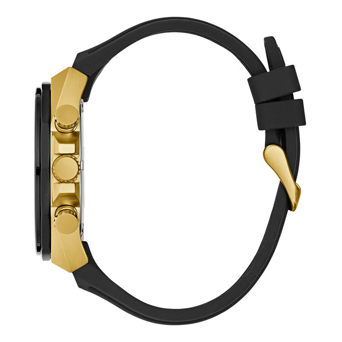 Guess GW0902G1 avec boîtier doré et bracelet noir