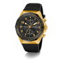 Guess GW0902G1 avec boîtier doré et bracelet noir