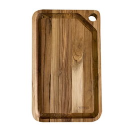 Tramontina Planche à découper et à servir en bois de teca 40 x 23,3 x 1,8 cm
