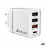 Verbatim Chargeur mural Blanc 30 W (Lot de 10 Unités) avec 4 ports USB