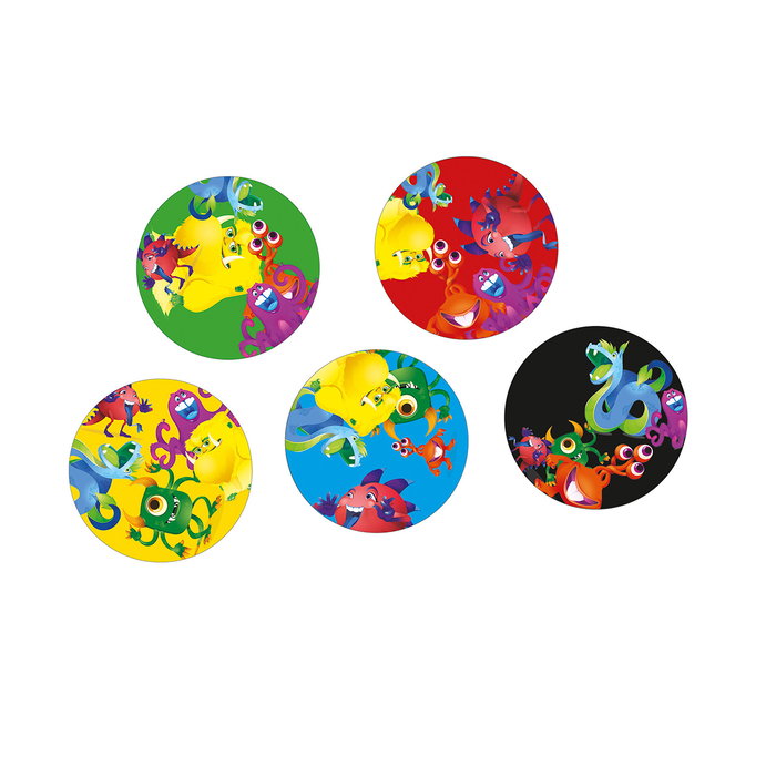 Lúdilo Jeu Grabolo Monstres Reverso 803821 - Jeu de cartes et de dés pour enfants à partir de 3 ans avec 2 modes de jeu