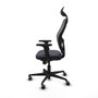 Piqueras y Crespo 2D036G1 Chaise de Bureau avec Appui-tête Gris foncé