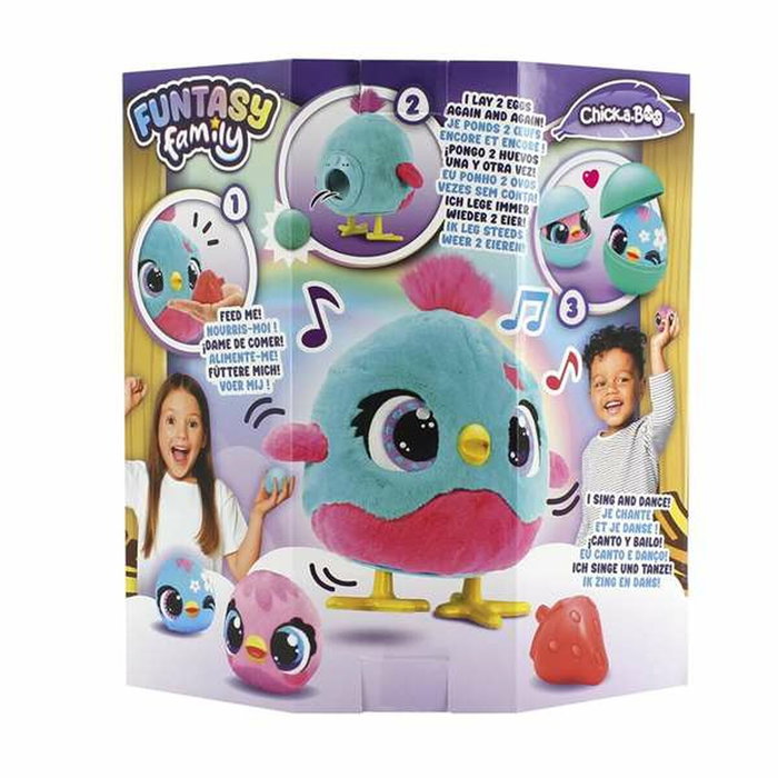 Diset Funtasy Family Chick-A-Boo - Peluche interactive maman poule