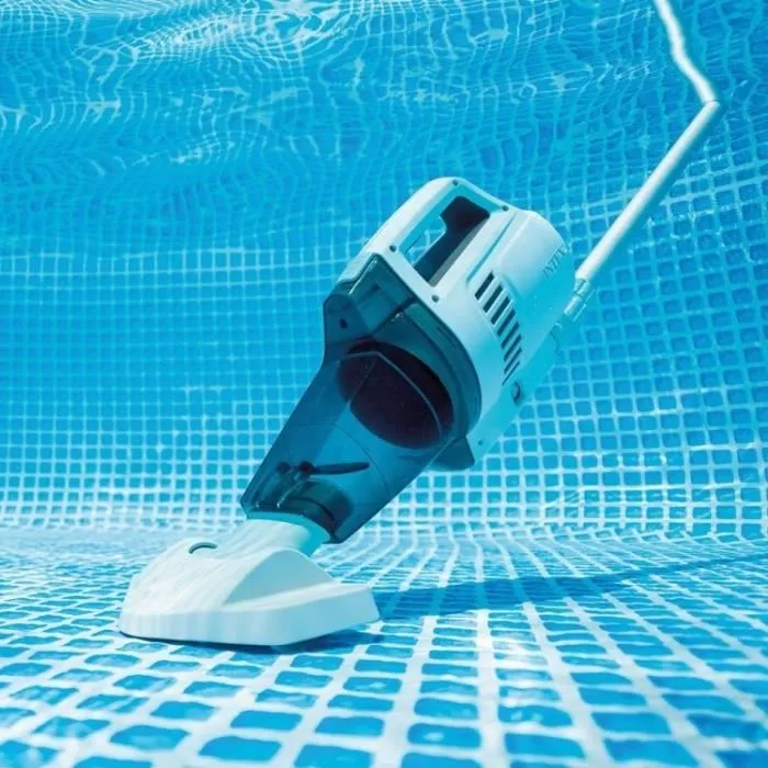 Intex Nettoyeur à batterie ZR200 - Aspirateur pour piscines hors-sol et PureSpa avec 2 têtes de brosse interchangeables, recharge USB et arrêt automatique