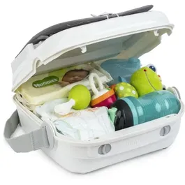 Benbat - Réhausseur portable pour bébé, lavable et pliable, harnais de sécurité réglable, pour table à manger - Gris