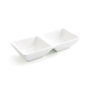 Quid Assiette Double Porcelaine Select Blanche 15x7 cm (12 Unités) Micro-ondable Lave-vaisselle