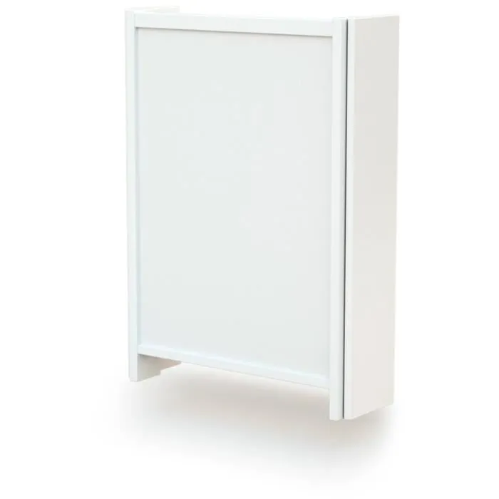 Webaby Essentiel - Table à langer murale blanche compacte pour bébé - 2 étagères - Dimensions 56 x 77,5 x 78 cm - Norme EN 12221