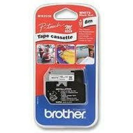 Ruban Laminé pour Etiqueteuses Brother M-K231B Noir Noir/Blanc 12 mm