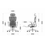 Mark Adler Chaise de Bureau MA-EXPERT 7.9 GREY Gris