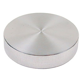 HERRAJES ALK Disque en aluminium satiné pour fixation sur verre M8 ø55mm