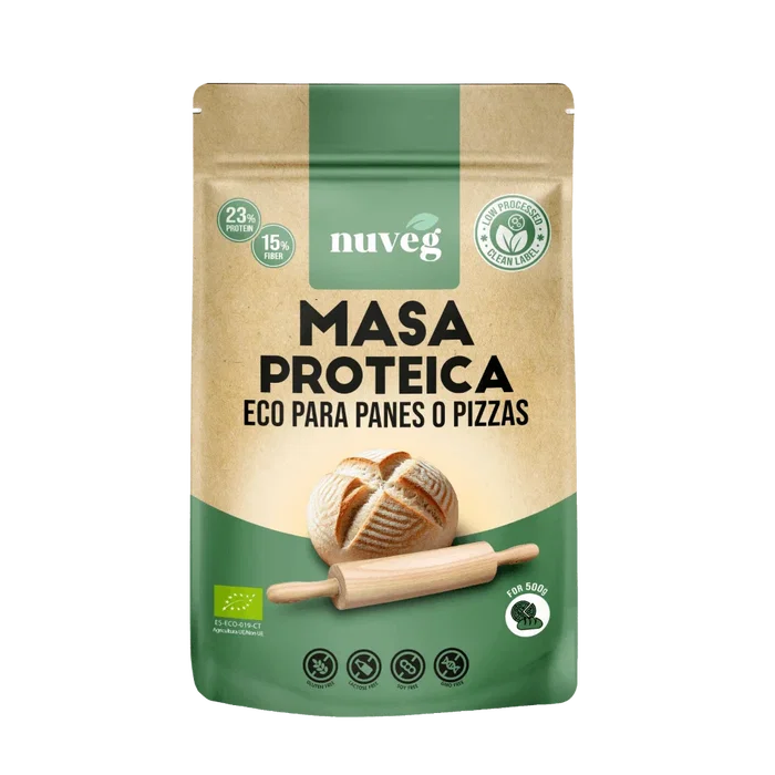 Nuveg Pan Protéiné Eco, 270 g (3 à 4 Rations), Pain Riche en Protéines Nuveg Pan Protéiné Eco, 270 g (3 à 4 Rations), Pain Riche en Protéines