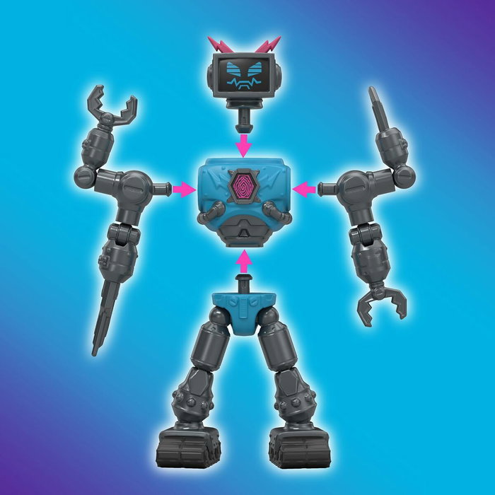 MrBeast Lab Pack de 2 figurines hybrides Mix & Match - Dragon Doré