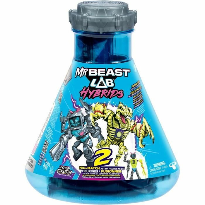 MrBeast Lab Pack de 2 figurines hybrides Mix & Match - Dragon Doré