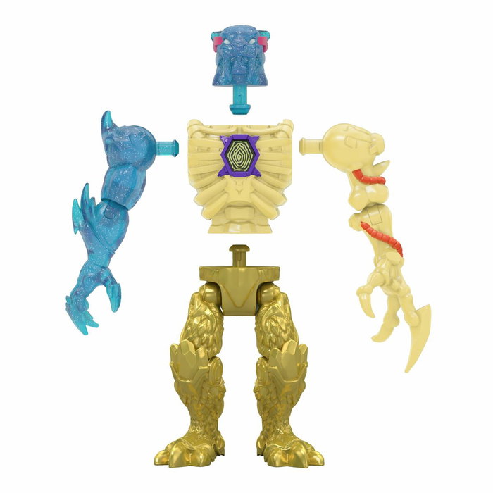 MrBeast Lab Pack de 2 figurines hybrides Mix & Match - Dragon Doré