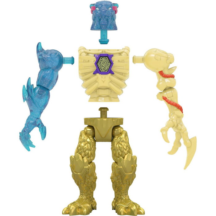 MrBeast Lab Pack de 2 figurines hybrides Mix & Match - Dragon Doré
