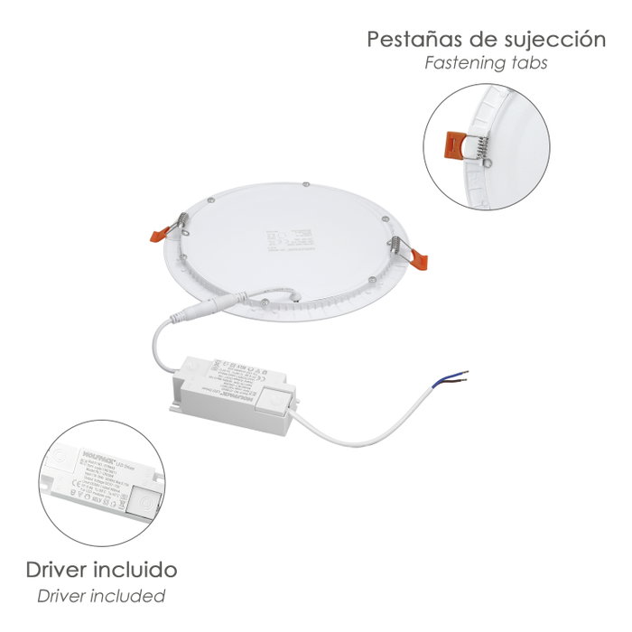 WOLFPACK LINEA PROFESIONAL Downlight LED encastrable 20W 1800 Lumens 6000K