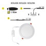 WOLFPACK LINEA PROFESIONAL Downlight LED encastrable 20W 1800 Lumens 6000K