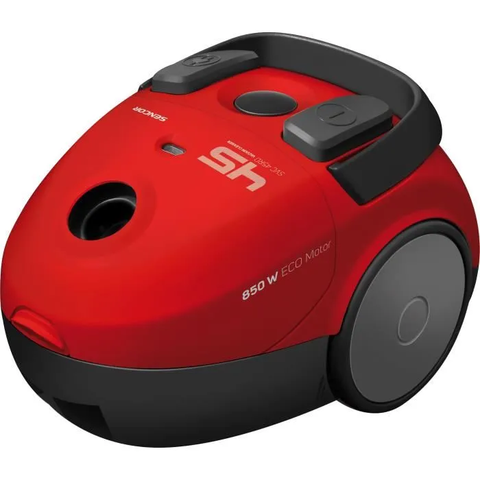 Sencor SVC 45RD-EUE3 Aspirateur traîneau avec sac, 850 W, Rouge