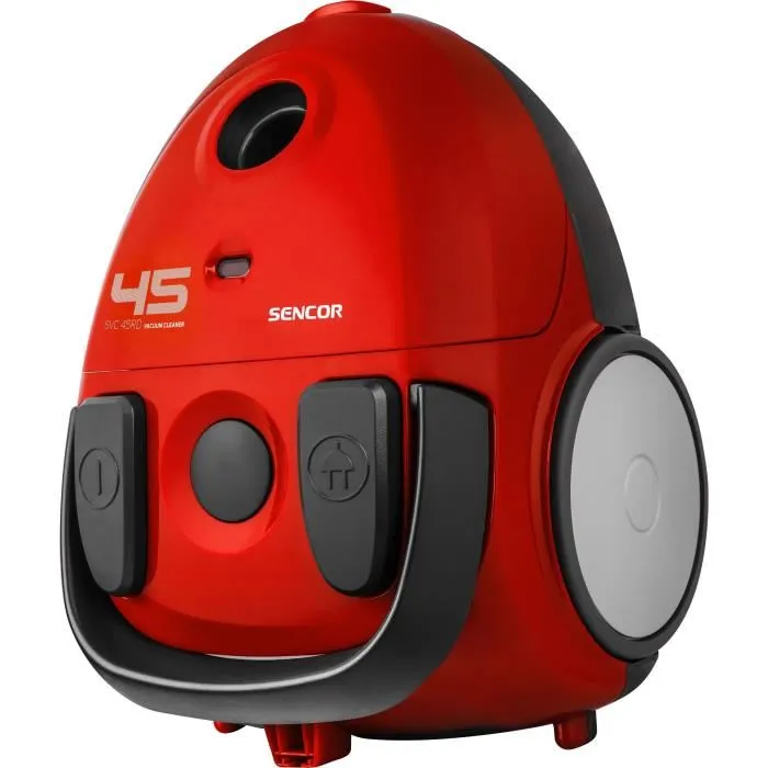 Sencor SVC 45RD-EUE3 Aspirateur traîneau avec sac, 850 W, Rouge
