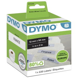 Dymo Étiquettes pour dossiers suspendus 12x50mm, 220 unités
